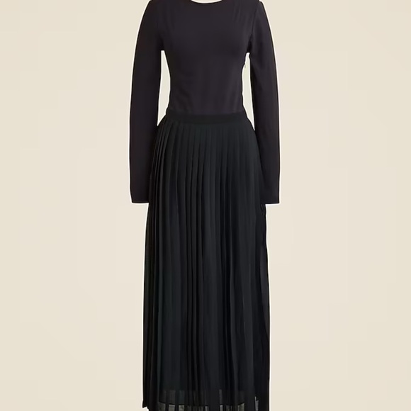 J. Crew ballerina Elegant Black Long Sleeve Dress - Picture 2 of 4